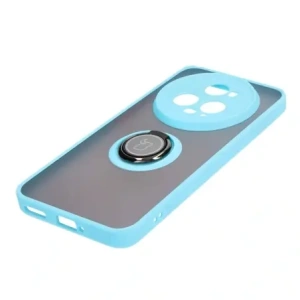 Wholesale Bizon Case Hybrid Ring Honor Magic5 Pro smoky with a light blue frame - BIZ385 - {ean13} - Hurt