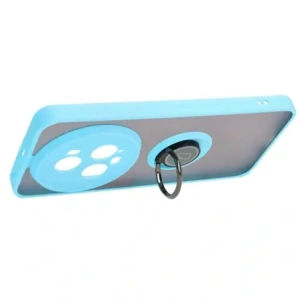 Wholesale Bizon Case Hybrid Ring Honor Magic5 Pro smoky with a light blue frame - BIZ385 - {ean13} - Hurt
