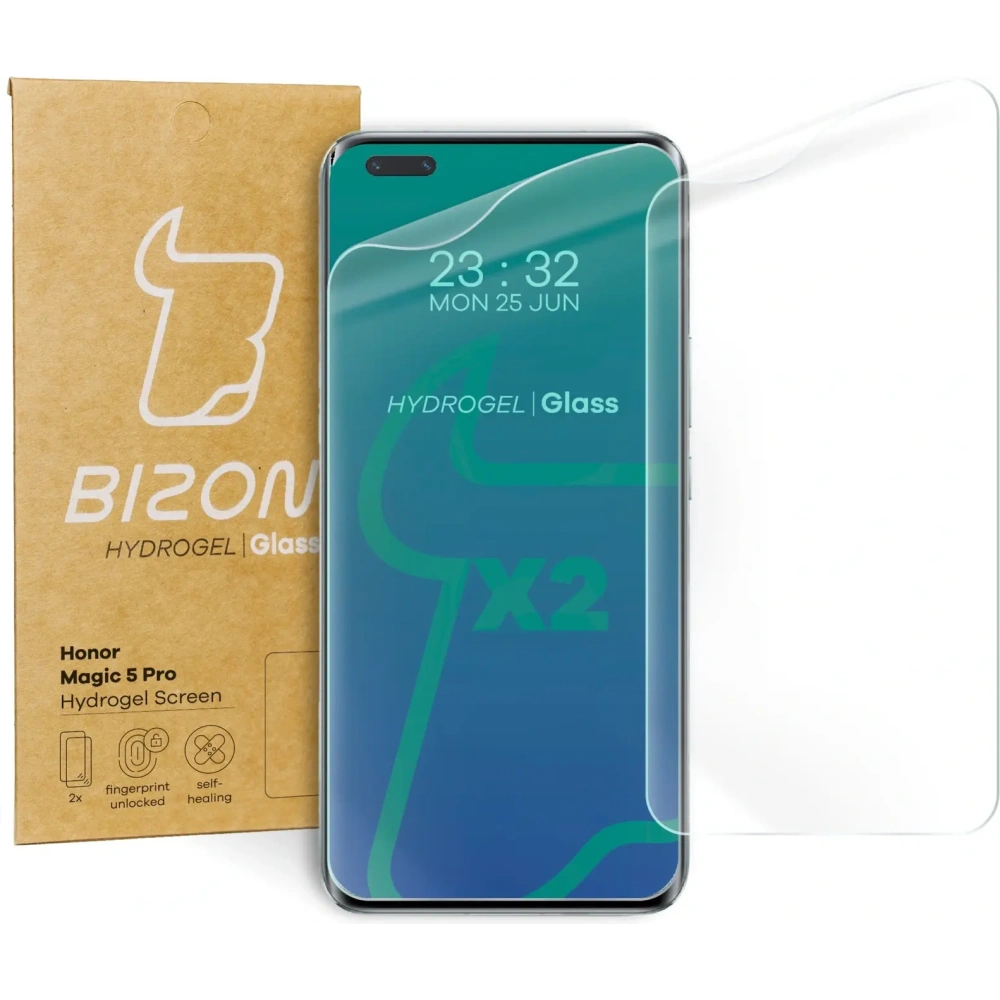 Hurtownia GSM - Bizon Glass Hydrogel Honor Magic5 Pro [2 PACK] - BIZ386 - {ean13} - Hurt