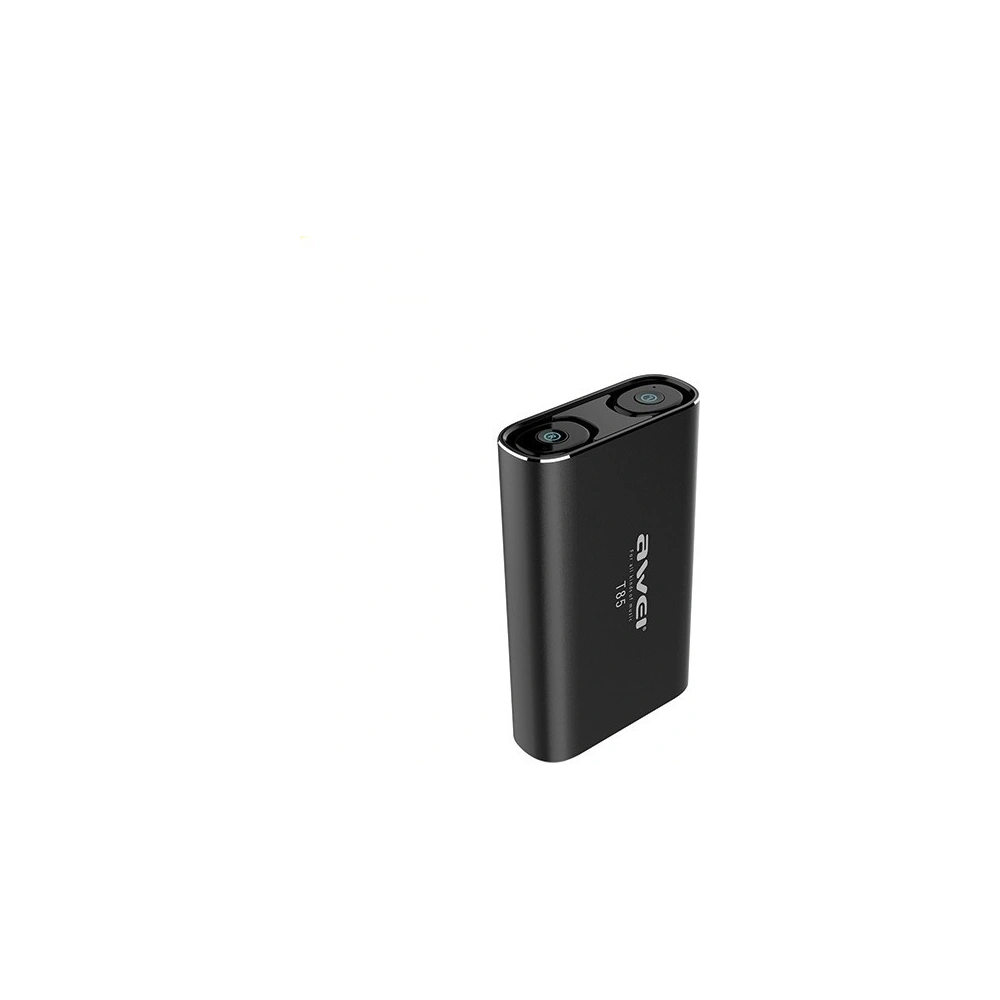 Wholesale AWEI Wireless In-Ear Earphones Bluetooth 5.0 T85 TWS with Powerbank 1800mAh black - AWEI019BLK - {ean13} - Hurt
