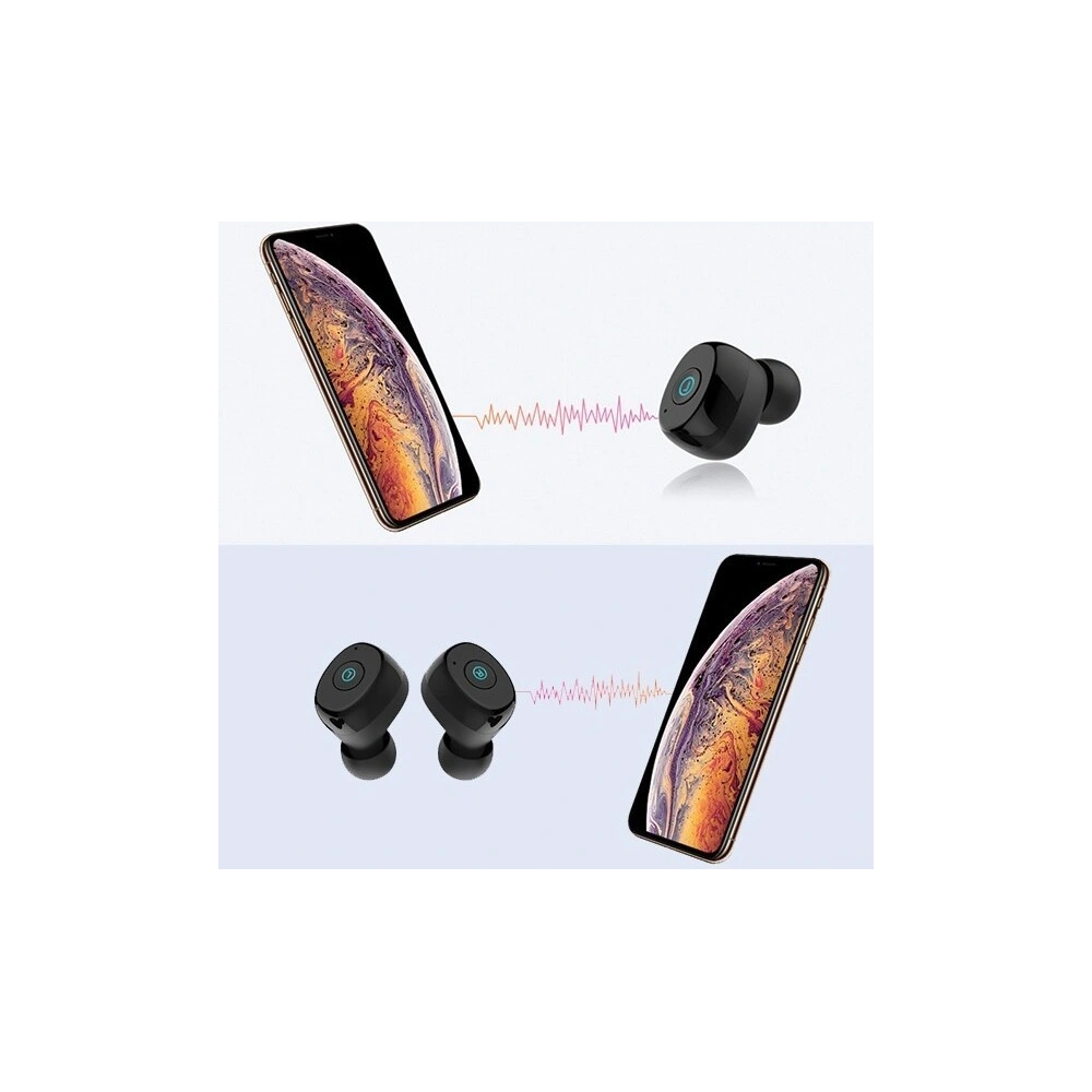 Wholesale AWEI Wireless In-Ear Earphones Bluetooth 5.0 T85 TWS with Powerbank 1800mAh black - AWEI019BLK - {ean13} - Hurt