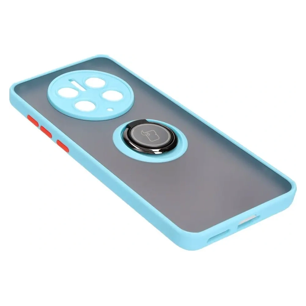 Hurtownia GSM - Bizon Case Hybrid Ring Huawei Mate 50 Pro füstös színű, világoskék kerettel - BIZ392 - {ean13} - Hurt