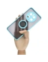 Hurtownia GSM - Bizon Case Hybrid Ring Huawei Mate 50 Pro füstös színű, világoskék kerettel - BIZ392 - {ean13} - Hurt