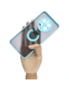 Hurtownia GSM - Etui z uchwytem na palec Bizon Case Hybrid Ring do Huawei Mate 50 Pro przydymione z jasnoniebieską ramką - BIZ392 - {ean13} - Hurt