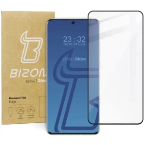 Hurtownia GSM - Szkło hartowane Bizon Glass Edge do Huawei P50 czarne - BIZ394 - {ean13} - Hurt