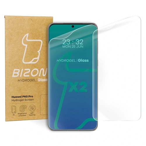 Folia hydrożelowa na ekran Bizon Glass Hydrogel do Huawei P60 Pro [2 PACK]