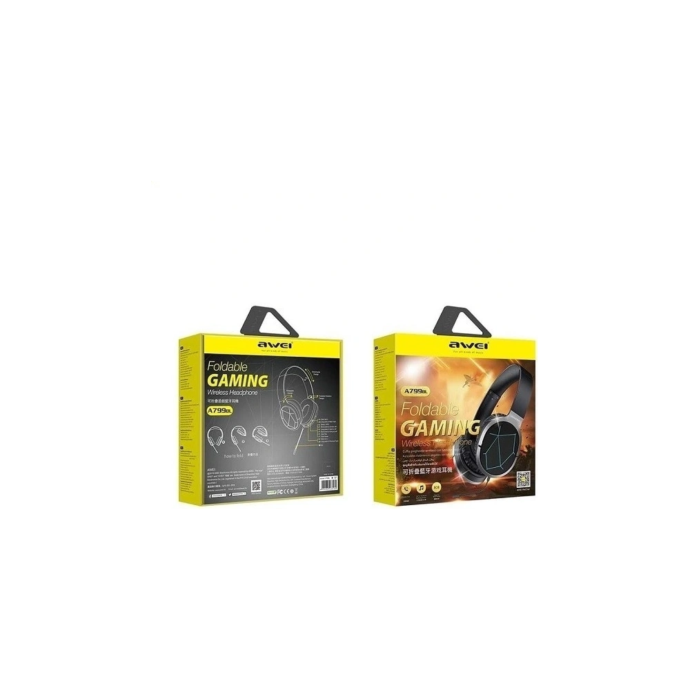 Hurtownia GSM - AWEI słuchawki gaming Bluetooth A799BL nauszne gamingowe z mikrofonem czarny/black - AWEI020BLK - {ean13} - Hurt