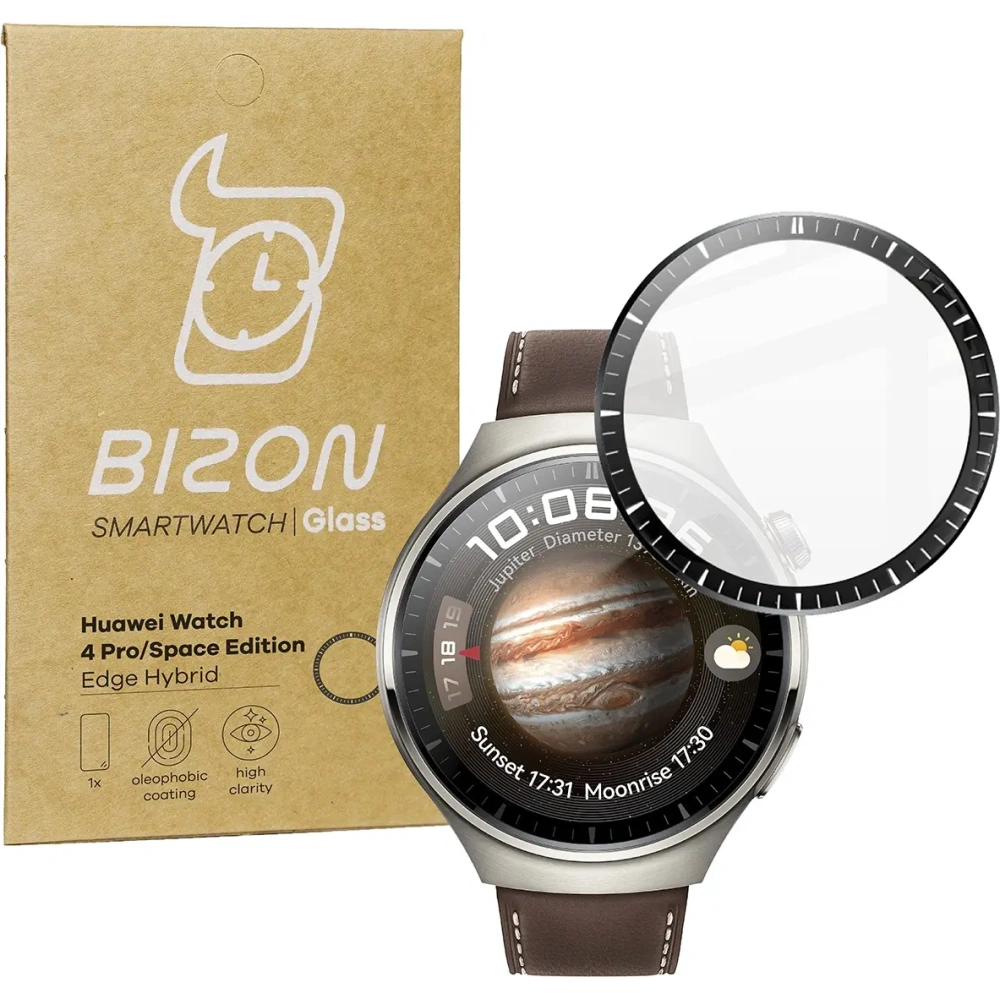 Hurtownia GSM - Bizon Glass Watch Edge Hybrid Huawei Watch 4 Pro / 4 Pro Space Edition fekete - BIZ401 - {ean13} - Hurt