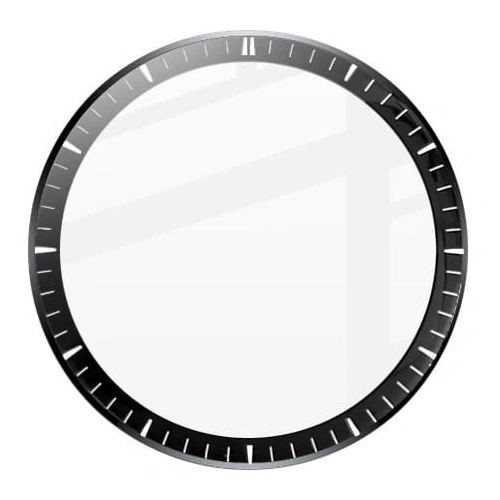 Szkło hybrydowe Bizon Glass Watch Edge Hybrid do Huawei Watch 4 Pro / 4 Pro Space Edition czarne