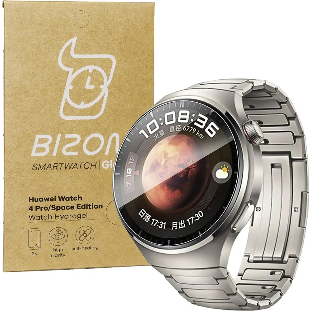Hurtownia GSM - Bizon Glass Hydrogel Huawei Watch 4 Pro / 4 Pro Space Edition [2 PACHET] - BIZ402 - {ean13} - Hurt