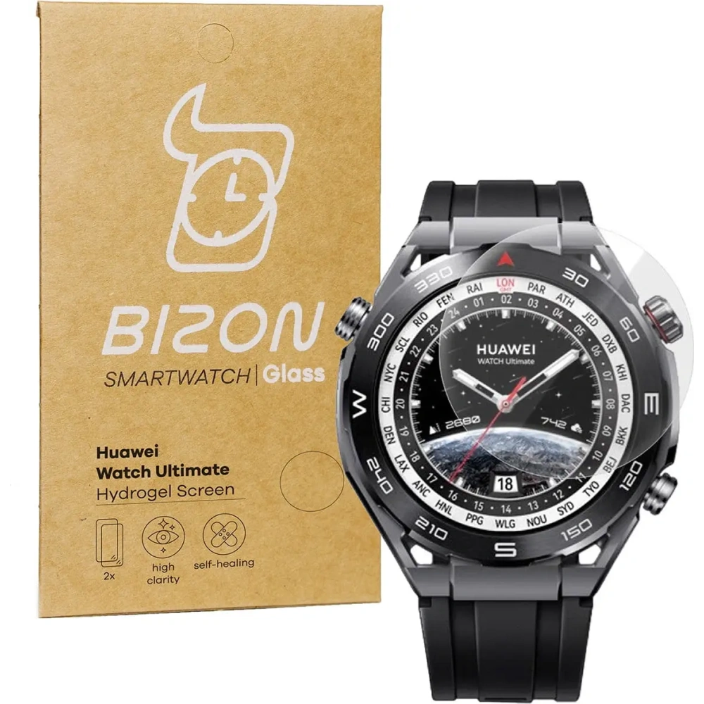 Hurtownia GSM - Fólie hydrogelová na displej Bizon Glass Hydrogel pro Huawei Watch Ultimate [2 PACK] - BIZ404 - {ean13} - Hurt