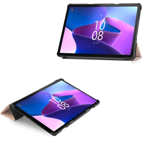 Etui Bizon Case Tab Croc do Lenovo Tab M10 różowozłote