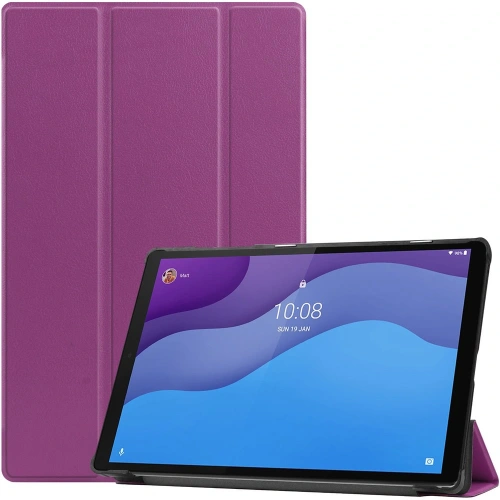 Etui Bizon Case Tab Croc do Lenovo Tab M10 Gen 2 ciemnofioletowe