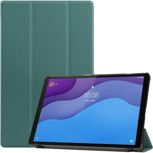Etui Bizon Case Tab Croc do Lenovo Tab M10 Gen 2 ciemnozielone