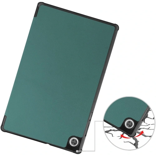 Etui Bizon Case Tab Croc do Lenovo Tab M10 Gen 2 ciemnozielone