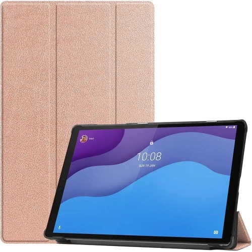 Etui Bizon Case Tab Croc do Lenovo Tab M10 Gen 2 różowozłote