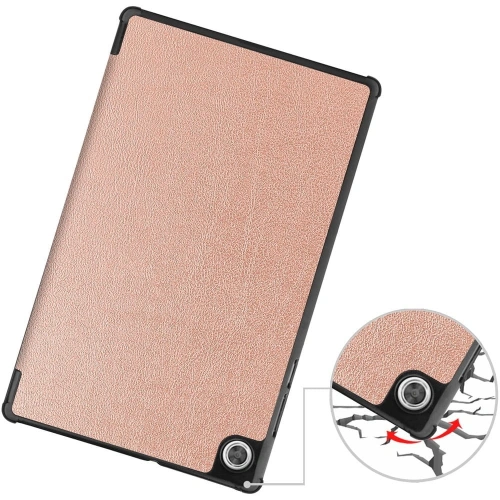 Etui Bizon Case Tab Croc do Lenovo Tab M10 Gen 2 różowozłote