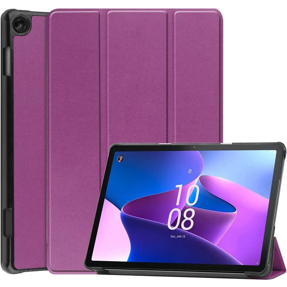 Hurtownia GSM - Etui Bizon Case Tab Croc do Lenovo Tab M10 Gen 3 ciemnofioletowe - BIZ414 - {ean13} - Hurt