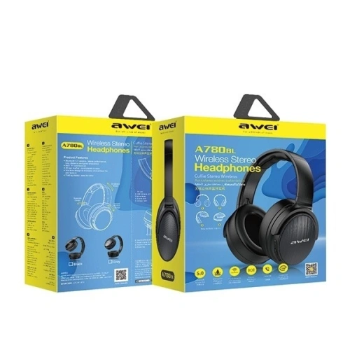 AWEI słuchawki nauszne Bluetooth A780BL czarny/black