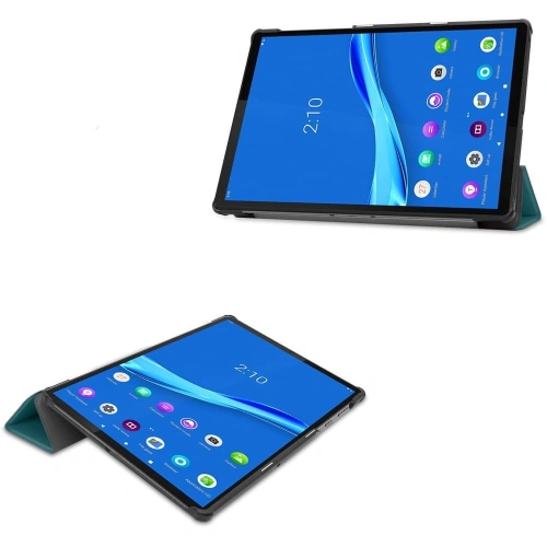 Etui Bizon Case Tab Croc do Lenovo Tab M10 Plus (2 Gen.) ciemnozielone
