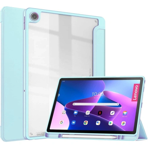 Etui Bizon Case Tab Clear Matt do Lenovo Tab M10 Plus Gen 3 błękitne