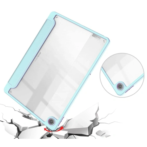Etui Bizon Case Tab Clear Matt do Lenovo Tab M10 Plus Gen 3 błękitne