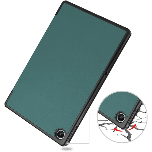 Etui Bizon Case Tab Croc do Lenovo Tab M10 Plus Gen 3 ciemnozielone