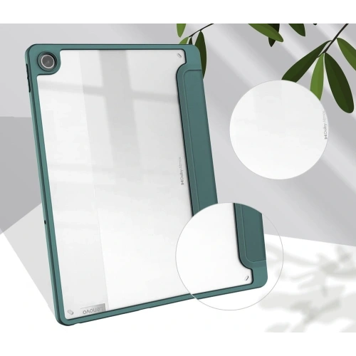 Etui Bizon Case Tab Clear Matt do Lenovo Tab M10 Plus Gen 3 ciemnozielone