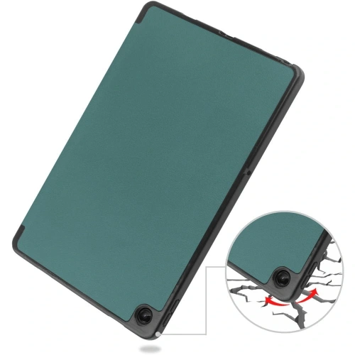 Etui Bizon Case Tab Lizard do Lenovo Tab M10 Plus Gen 3 ciemnozielone