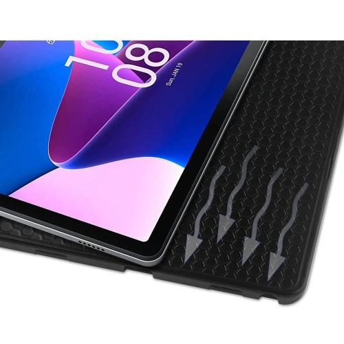 Etui Bizon Case Tab Lizard do Lenovo Tab M10 Plus Gen 3 ciemnozielone