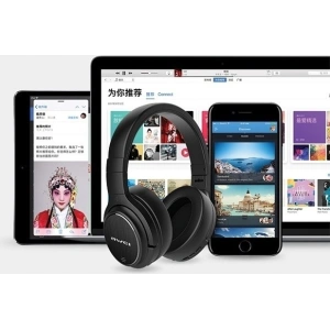 Wholesale AWEI Wireless Headphones Bluetooth A950BL black ANC - AWEI025BLK - {ean13} - Hurt