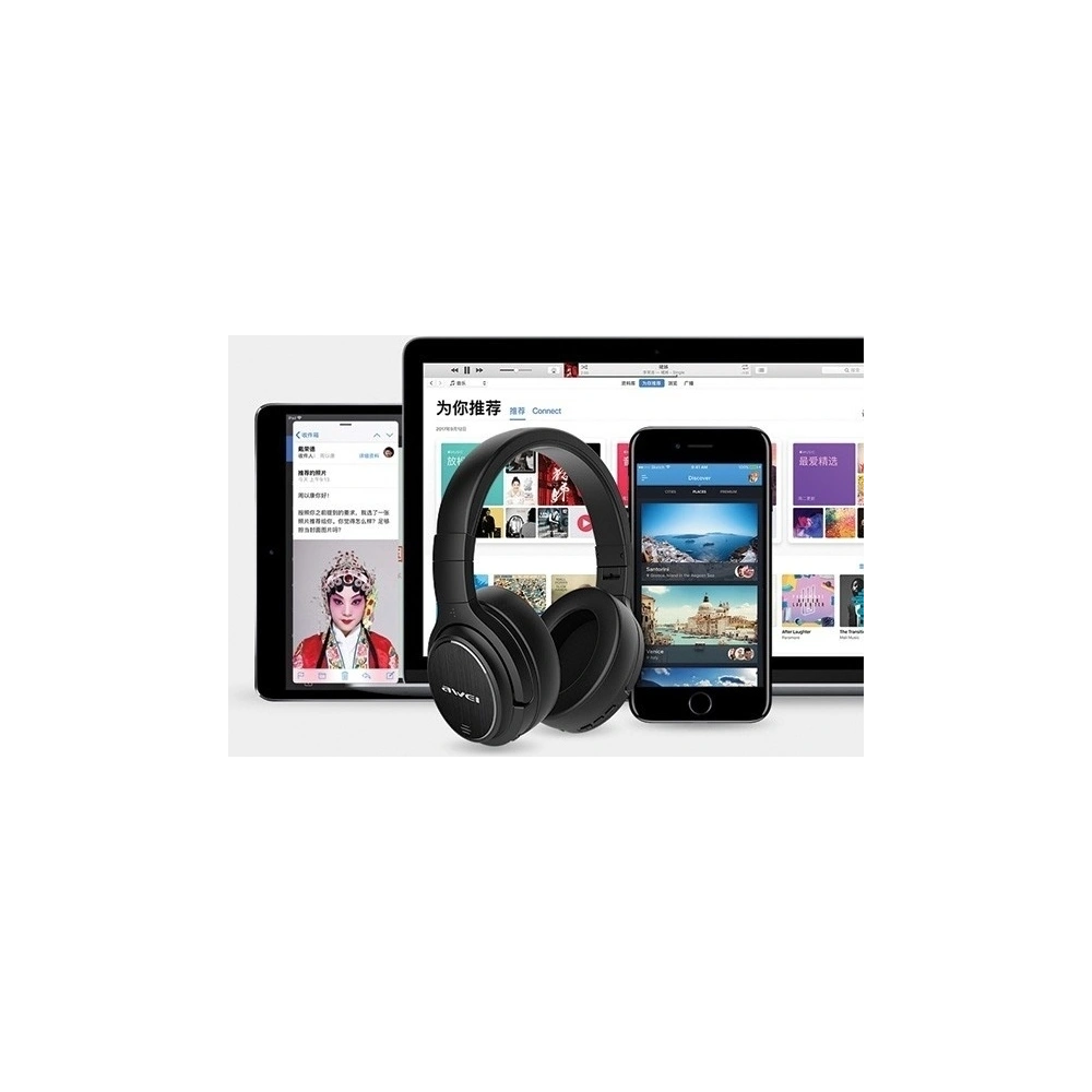 Hurtownia GSM - AWEI słuchawki nauszne Bluetooth A950BL czarny/black ANC - AWEI025BLK - {ean13} - Hurt