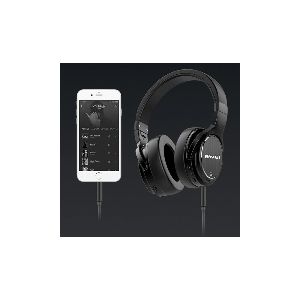 Hurtownia GSM - AWEI słuchawki nauszne Bluetooth A950BL czarny/black ANC - AWEI025BLK - {ean13} - Hurt