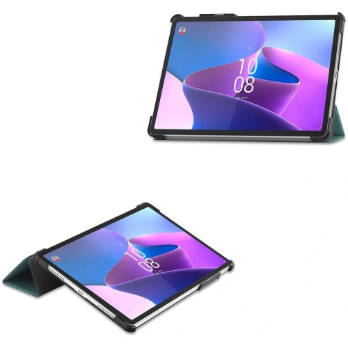 Etui Bizon Case Tab Croc do Lenovo Xiaoxin Pad Pro 2022 / P11 Pro Gen 2 ciemnozielone