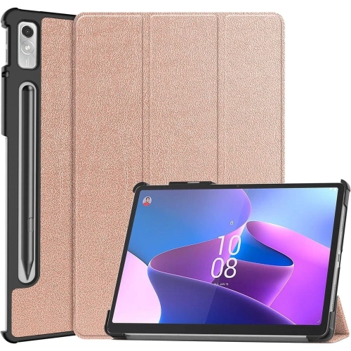 Etui Bizon Case Tab Croc do Lenovo Xiaoxin Pad Pro 2022 / P11 Pro Gen 2 różowozłote