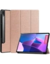 Bizon Case Tab Croc Lenovo Tab P12 Pro rózsaarany