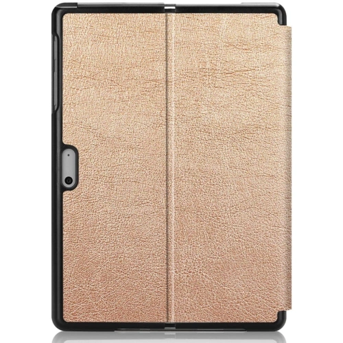 Etui Bizon Case Tab Croc do Microsoft Surface Go 3 / Go 2 / Go różowozłote
