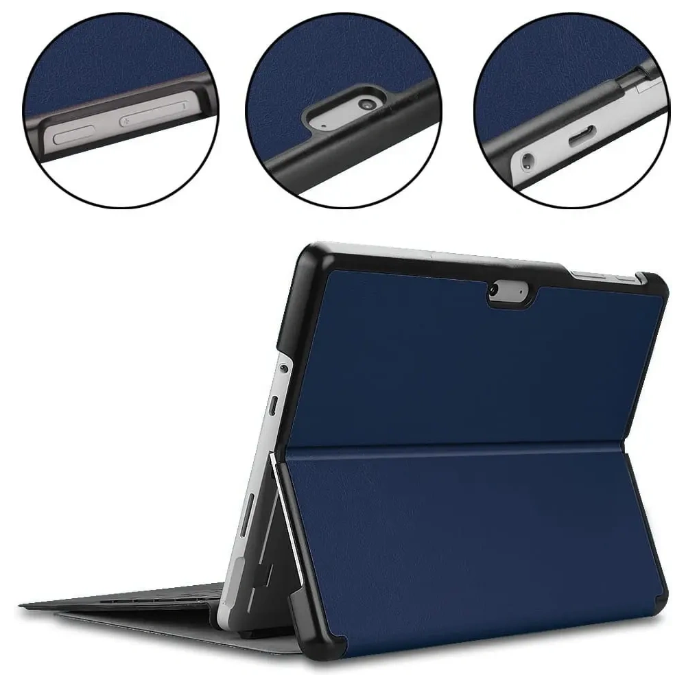 Wholesale Bizon Case Tab Croc Microsoft Surface Go 3 / Go 2 / Go navy blue - BIZ442 - {ean13} - Hurt