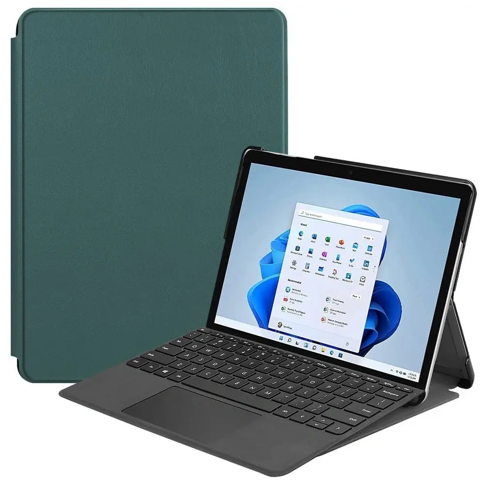 Hurtownia GSM - Bizon Caz Tab Croc Microsoft Surface Go 3 / Go 2 / Go verde închis - BIZ443 - {ean13} - Hurt