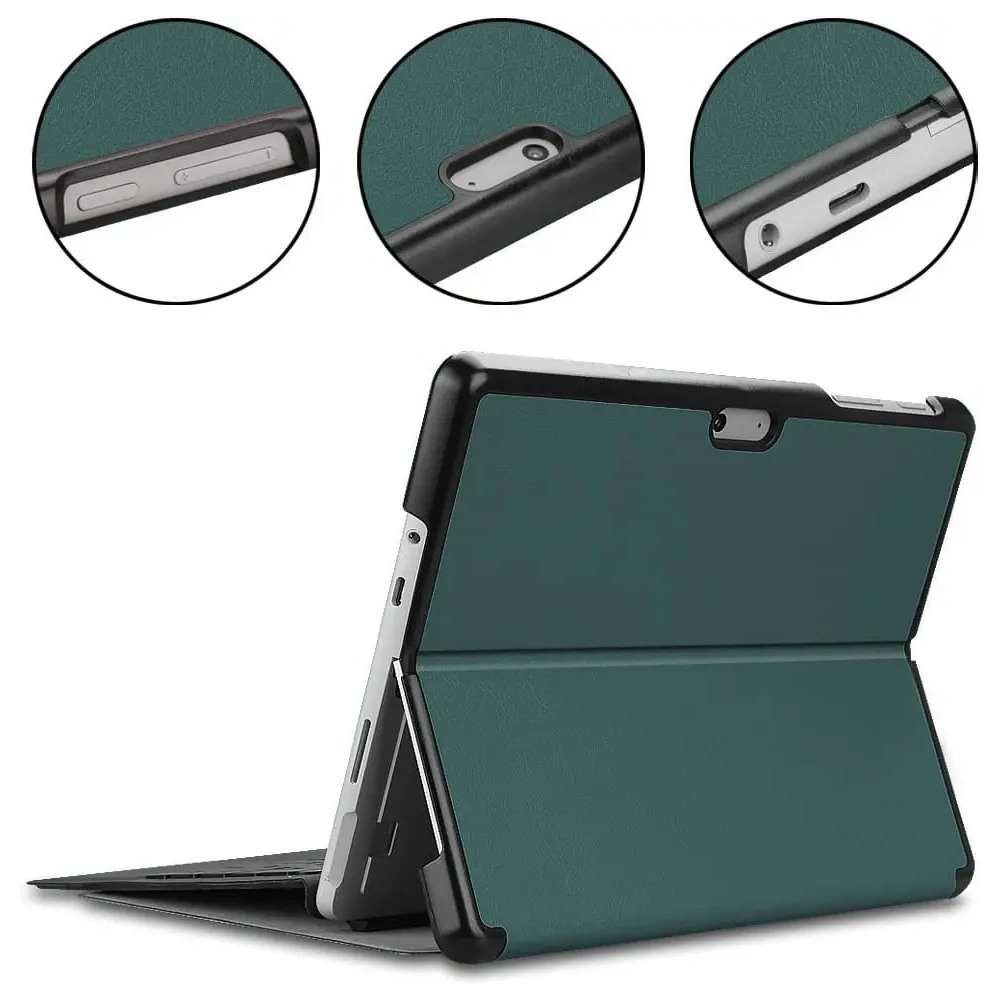Hurtownia GSM - Bizon Caz Tab Croc Microsoft Surface Go 3 / Go 2 / Go verde închis - BIZ443 - {ean13} - Hurt