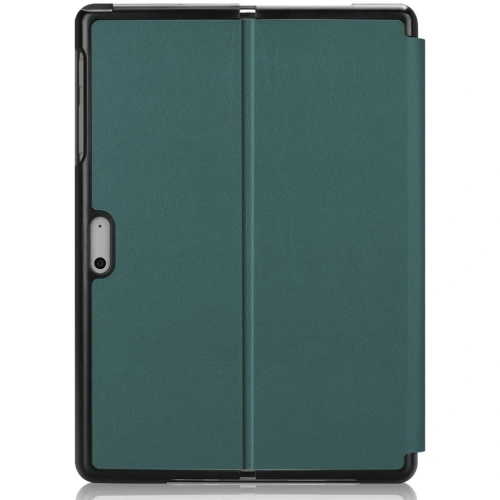 Etui Bizon Case Tab Croc do Microsoft Surface Go 3 / Go 2 / Go ciemnozielone