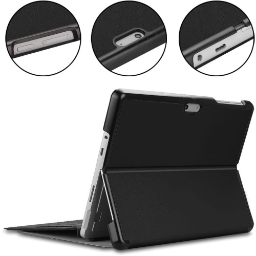 Etui Bizon Case Tab Croc do Microsoft Surface Go 3 / Go 2 / Go czarne