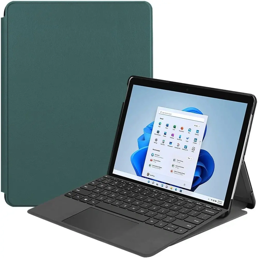 Wholesale Bizon Case Tab Croc Microsoft Surface Pro 8 dark green - BIZ445 - {ean13} - Hurt
