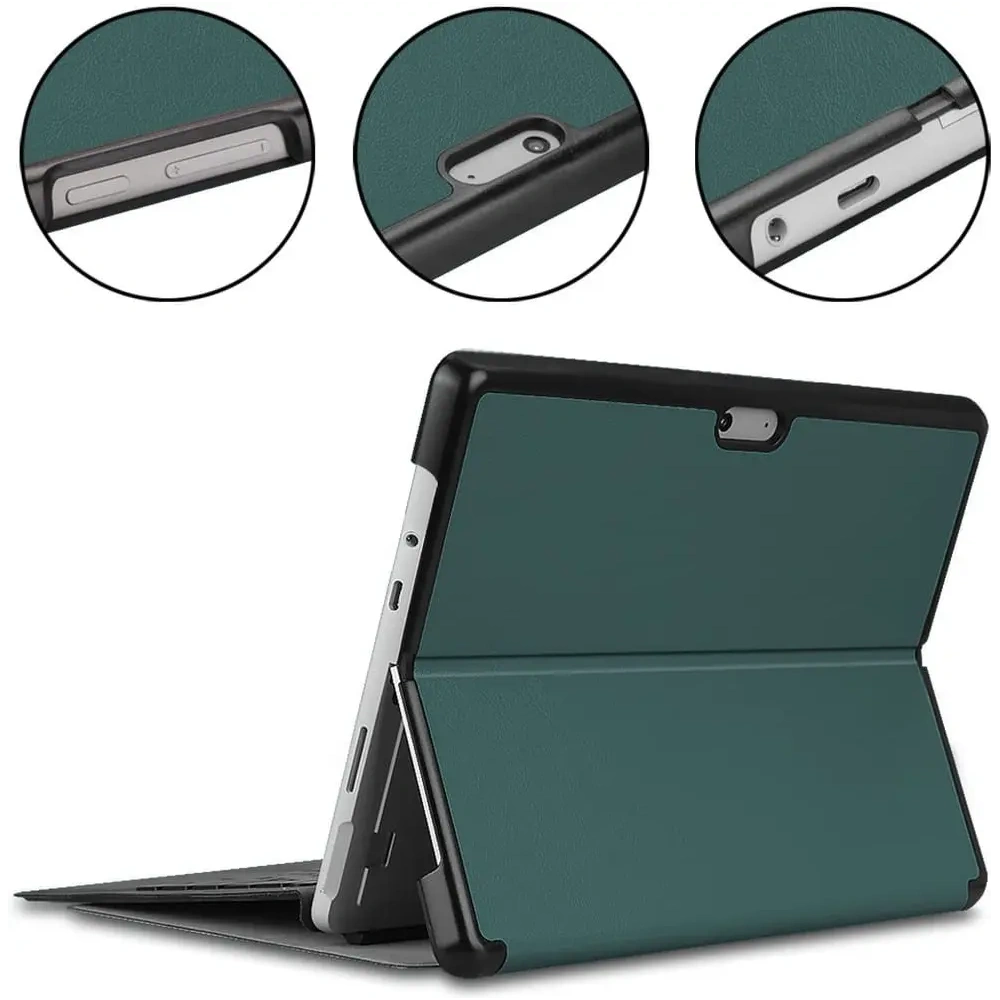Wholesale Bizon Case Tab Croc Microsoft Surface Pro 8 dark green - BIZ445 - {ean13} - Hurt