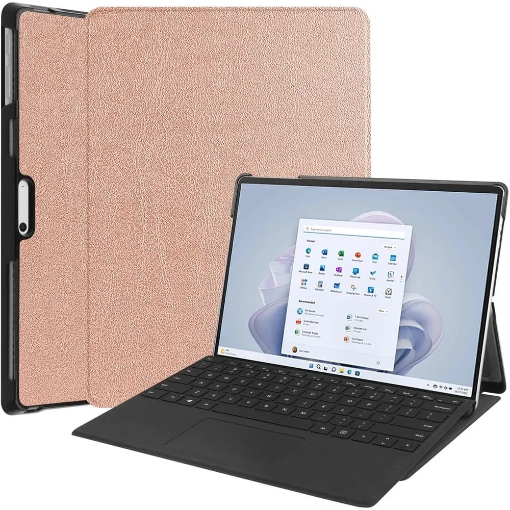 Hurtownia GSM - Bizon Case Tab Croc Microsoft Surface Pro 11 / 10 / 9 rózsaarany - BIZ446 - {ean13} - Hurt
