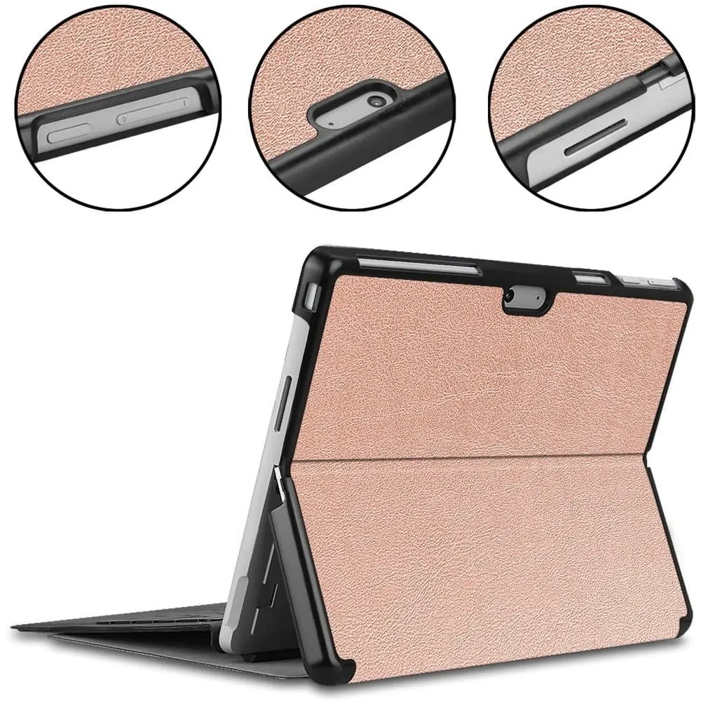 Hurtownia GSM - Bizon Case Tab Croc Microsoft Surface Pro 11 / 10 / 9 rózsaarany - BIZ446 - {ean13} - Hurt