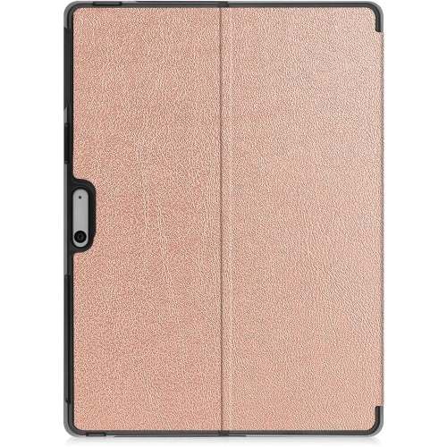 Etui Bizon Case Tab Croc do Microsoft Surface Pro 11 / 10 / 9 różowozłote