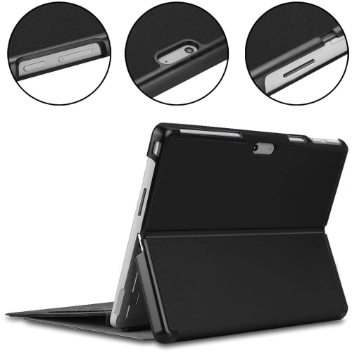 Etui Bizon Case Tab Croc do Microsoft Surface Pro 11 / 10 / 9 czarne