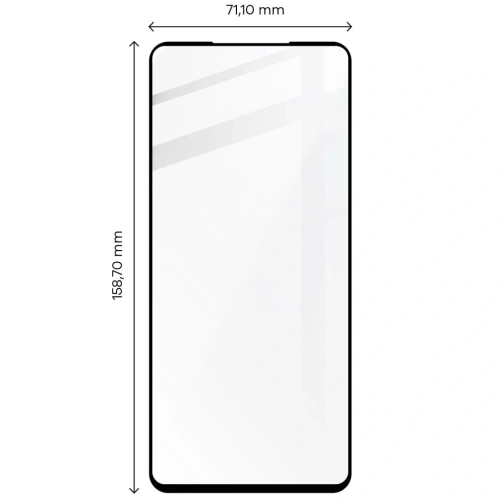 Szkło hartowane Bizon Glass Edge - [2 PACK] + ochrona na obiektyw Motorola Edge 30