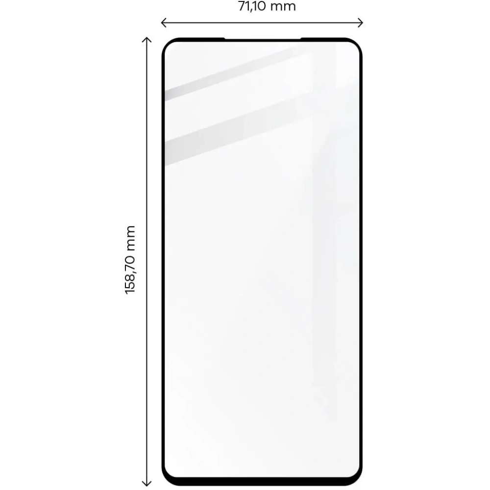 Wholesale Bizon Glass Edge tempered glass - [2 PACK] + lens protection Motorola Edge 30 black - BIZ450 - {ean13} - Hurt